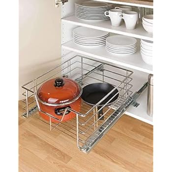 bremermann Teleskopschublade, Küchenschublade mit Einlegeboden, 45 cm