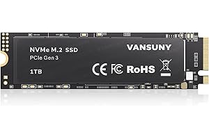 Vansuny SSD 1TB M.2, Disco Duro SSD M.2 NVMe 1tb Velocidad de Lectura hasta 3400 MB/s para ActualizacióN De Pc para Juegos