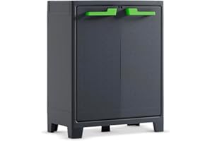 Keter Moby Basso Xl Armadio Impermeabile Cert. Ipx3, Antracite, 80 x 44 x 100