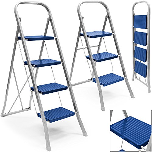 Leiter Trittleiter Stahl 3-stufig Stehleiter Haushaltsleiter Klappleiter Klapptritt Malerleiter Klapptreppe
