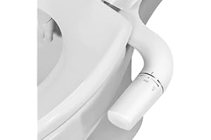 Vantency Bidet Toilette WC Gauche - Toilette Japonaise Commande a Gauche - Cuvettes WC Japonaise Pulvérisateur Bidet Non Électrique,taharet