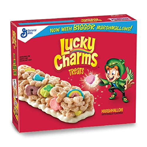 Barres de Céréales Lucky Charms Treats avec Marshmallows (Paquet de 8 barres de 24 g soit 192 g)