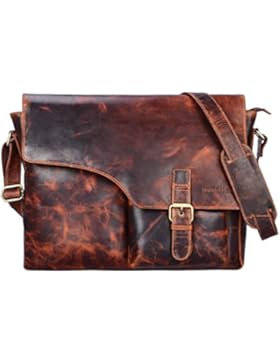 STILORD 'Valerian' Leder Umhängetasche Herren Messenger Bag Business Uni Büro groß DIN A4 Laptoptasche Aktentasche...