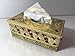 Produktbild Kosmetiktuchspender / Kosmetiktuchbox / Taschentuchbox Gold Metall von Orient-Designs