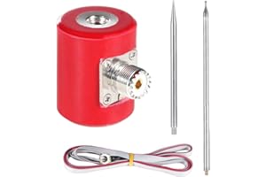 Orolotay QRP 5M/16,4FT Antenne 14M-30MHz 300W HF-Antenne, Multifunktional, Tragbar, Edelstahl, 1/4 Wellenlänge, USDX-Radio, Einfach zu Bedienen