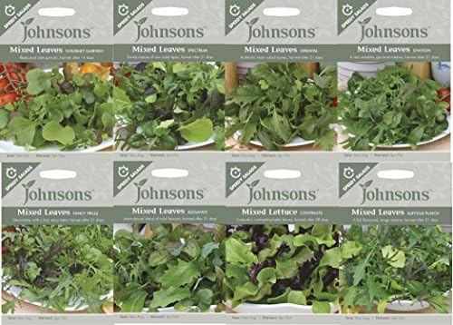 Johnsons Seeds Mixed Leaves Garnish Complete Collection