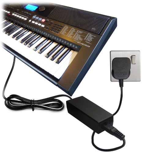 ABC Products® Replacement Yamaha 12V / 12 Volt Ac Mains Adapter Adaptor Power Supply Cord (Replace Parts PA-5D/PA-150/PA-150A/5D/SEPA6/PA-6/PA-3C/P-AC5C/EP-A3/KP-A3/PA-130/PA4/PA-40/PA-3B/PA-3C/PA-1/PA-1B) for Select Yamaha Synthesizers / Stage Piano's / Portable Keyboards / Piaggero Digital Piano / Drum Machine Series etc (Models Stated Below)