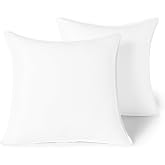 Amazon Basics Hypoallergenic Microfiber Cushion Filling Pillows for Sofa, Bed and Decorative Covers, 45 x 45 cm, White, Pack