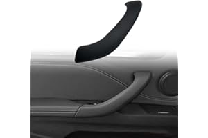 MKptopia 1pc sinistra migliorato interno maniglia porta copertura Aarmrest copertura ritaglio ricambio compatibile con B-MW X1 X2 F48 F49 F39 2016 2017 2018 2019 2020-nero