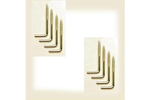 Byour3 - Set 4 Chiodini per Astine con Molla a Pressione - Accessori Bacchette Estensibili Fissaggio Parete Supporti Ricambio Vite x Bastoni Tenda a Vetro Finestra (Oro, Set 4 pz)