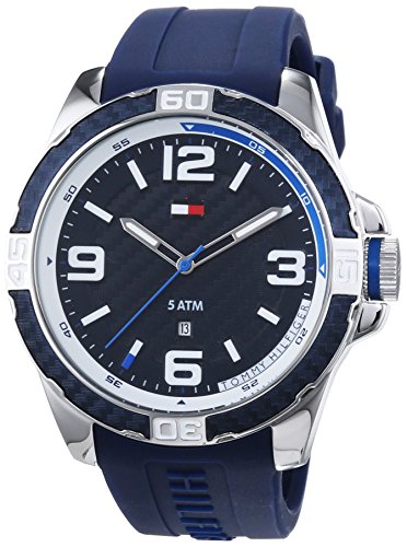 Tommy Hilfiger Watches Herren-Armbanduhr XL BRODIE Analog Quarz Silikon 1791091