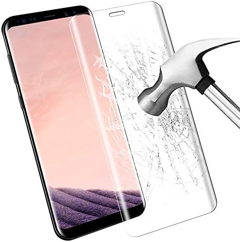 Samsung Galaxy S8 Plus Screen Protect, Samione Galaxy S8 Plus Tempered Glass Protector 3D Full Coverage 9H Screen Protector Film for Galaxy S8 Plus - 1 pack(Transparent)