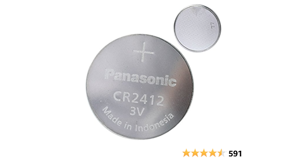 Panasonic CR2412 3V Lithium Battery 1PACK X (5PCS) \u003d5 Single Use Batteries:  Amazon.co.uk: Electronics \u0026 Photo