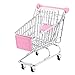 Produktbild Fengh Mini Warenkorb Supermarkt Bollerwagen Trolley W/Sitz Rollen Kinder Kinder spielen Spielzeug M Pink