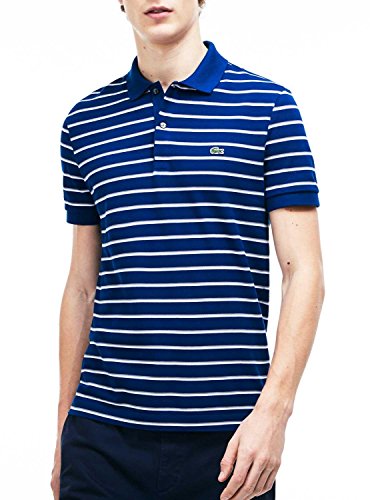 Preisvergleich Produktbild Lacoste Stripe Polo Marino / White Platinum