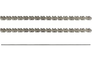 ELETECH 2pcs Conveyor Belt Buckle Clip Fastener for Rubber Belting Connector Stainless Steel Belt Lacing Tool Mechanical Splice Kits Wire Mesh Conveyor Belt Repair Clips (100mmL W19mm T4mm for belt 1-3mm)