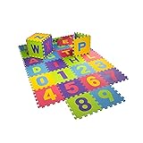 Dihl "EVA-TWIN-SET Interlocking Kids Soft Foam" Play Mats  (36-Piece, Large, Multi-colour)