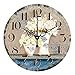 Produktbild Digitale Wanduhr, Runder Rustikaler Ausgangsstil, Stumm Dekorative Uhr, Geeignet füR Wohnzimmer, Schlafzimmer, KüChe