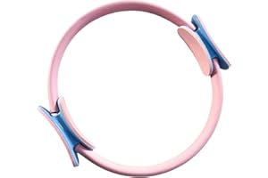 95SCLOUD-1 14" Pilates Ring Fit Fitness Ring Beckenbodentrainer für Frau & Männer, Doppelgriff Trainingsgerät für zuhause, Beinpresse Hüfttrainer Beintrainer Oberschenkeltrainer Sportgeräte zuhause (Pink)