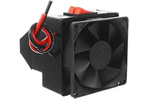 SURAKEY 24V 200W Auto Heizlüfter,Tragbare Autoheizung,Bus LKW Heizung Kühler Rücksitz Fahrzeug Windschutzscheibe Demister Defroster Tragbar Elektrische Entfroster Stecker Zigarettenanzünder,360-Grad-Drehbasis