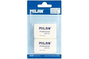MILAN Blíster 2 gomas blancas Professional Soft 412 (BMM10442)