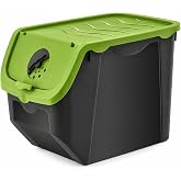 Orret Home 12 Litre Patates Soğan Saklama Kabı Hava Alabilir Kapaklı Sebze Saklama Kutusu Kilitli Kapaklı Sarımsak Organizer 