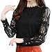 Produktbild Bluse Damen Pullover Bürospitze Gestreifte Shirt Florale Langarmshirt Lange Ärmel Schlanke Arbeit Shirt Top Bluse Oberteile Sweatshirt Hemd Bluseshirt,ABsoar