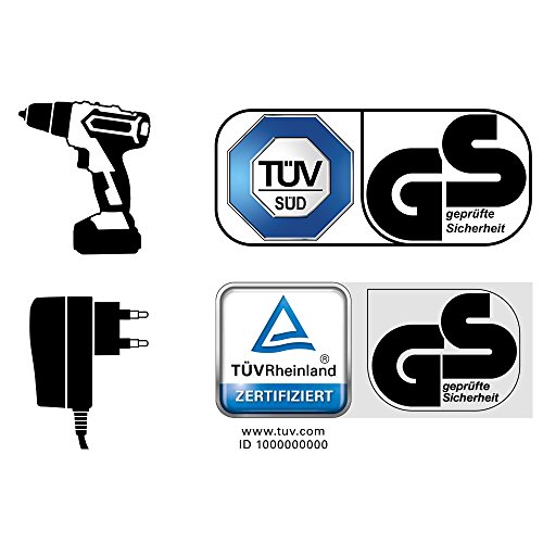 TROTEC Professional Akku-Bohrschrauber PSCS 10-16V, 2 x 50 mm Bohrfutter, 2 Gang, 30 Nm, 19+1 Drehmomentstufen, 1,5 Ah, LED-Arbeitsleuchte, Koffer und Gürtelclips - 7