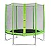Produktbild SixBros. SixJump 2,45 M Gartentrampolin Grün Trampolin - Sicherheitsnetz - Lange Netzstangen - TG245/1608