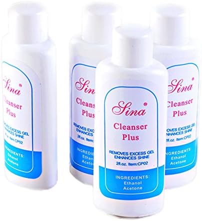 JS Direct 4pcs Fast-acting Nail UV Gel Cleanser Plus Set