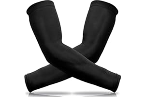 beister 1 Pair Compression Cooling Athletic Arm Sleeve for Women and Men, Breathable Sports Arm Elbow Sleeve for Basketball, Running, Cycling, Outdoors, Arthritis and Lymphedema