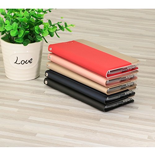 TopACE   High Quality PU Cuero Funda flip Cover Caso para Vodafone Smart N8  Oro Rosa 