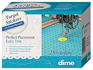 Dime Target Stickers for Perfect Placement Embroidery Target Stickers by Design 250 p
