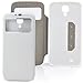 Produktbild Saxonia. Business Tasche für Samsung Galaxy S4 GT-i9500 i9505 LTE hochwertige Hülle und bester Schutz für Ihr Smartphone. Weiß