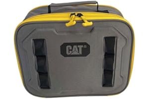 CATERPILLAR CAT - Sac Pochette Isotherme 6 litres Lunch Box Mini Glacière Portable Chantier Camping Plage