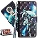 Produktbild HMTECH Motorola Moto G5S Hülle,Moto G5S Schutzhülle,Moto G5S Hülle Leder Flip Bookstyle Wallet Tasche Brieftasche Etui Case,Moto G5S Hülle Elegant Retro Luxus 3D Süßes Wolf Muster Flip Cover Wallet Brieftasche Hardcase Taschen Schalen Handy Tasche im Bookstyle mit Standfunktion Karten Slot und Magnetverschluß Flip Case Hülle Ledercase Hülle Schutzhülle Cover für Motorola Moto G5S,Wolf YX