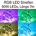 Produktbild LED Stripe Streifen RGB ca. 7 Meter 210x LEDs +12V PCBw