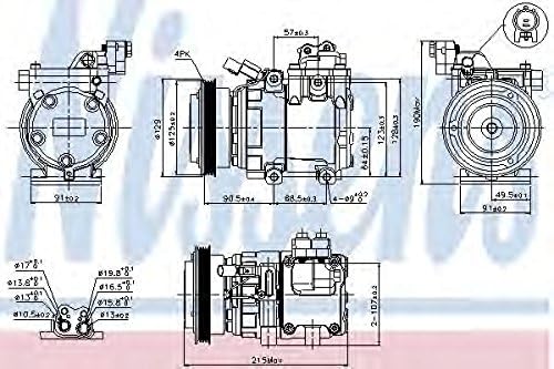 Nissens 89082 Compressor, air conditioning