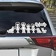 LYOMAN® Family Stickers Car Sticker Exterior Stick Family Sticker Family Clipart Window Stickers Family car Decals Stick Figure Family Bumper Stickers Family