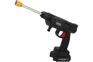 FOCKETY Wysokociśnieniowy pistolet myjący, 600W 350 PSI bezprzewodowa elektryczna myjka ciśnieniowa z wężem, 1500mAh bateria, zestaw do mycia dla domu samochód podłoga czyszczenie