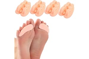 SKEERTHY 8X Hammerzehenpolster Korrektoren Silikonzehe gewellt Korrektor Glätteisen Schlägel Zehenentlastung für Frauen