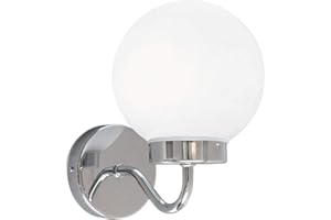 RABALUX Schicke Badezimmer TOGO in Chrom Weiß Wandleuchte Kugelleuchte Badleuchte