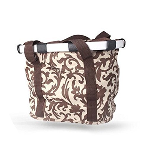 Fahrradkorb, iTECHOR Unisex Fahrradtasche Bikebasket Schultaschenkorb Einkaufskorb - 30×25.5×22cm