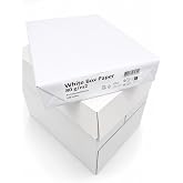 Folio Paper A4 White 80 g/m&sup2;, 2500 Sheets, Multifunction Paper for Laser and Inkjet Printer, Ideal for Office, Home, School a