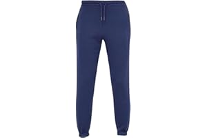BAMU Pantalon de jogging pour enfants, pantalon en coton doux avec cordon de serrage réglable, pantalon athlétique et léger pour garçons et filles de 5 à 14 ans