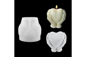 Zayookey Main Tenue Coeur Moule en Silicone Forme de Coeur Moules Résine Époxy 3D Heart Resin Mold Cœur Moule à Bougies pour DIY Savon Artisanal Décorations pour La Maison (Heart Shape)