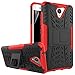 Produktbild betterfon | Outdoor Handy Tasche Hybrid Case Schutz Hülle Panzer TPU Silikon Hard Cover Bumper für ZTE Blade A510 Rot