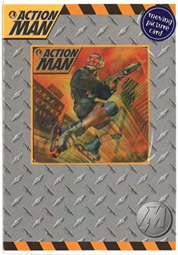 Action Man Holographic Moving Picture Birthday Card with Envelope