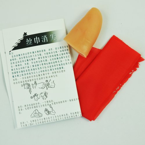 Dcolor Trucos de Magia Panuelos Rojos Desaparecen en el Dedo