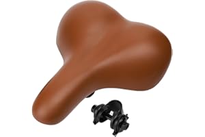ZHIQIU Bigsized Comfort Bike Seat - Most Comfortable Replacement Bicycle Saddle - Universal Fit for Exercise Bike and Outdoor Bikes - Suspension Wide Soft Padded Bike Saddle